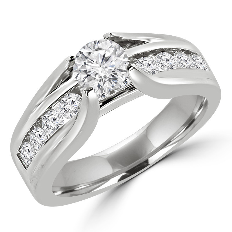 Art Deco .71 CTW Brilliant Cut Diamond Solitaire Engagement Ring — The  Idol's Eye